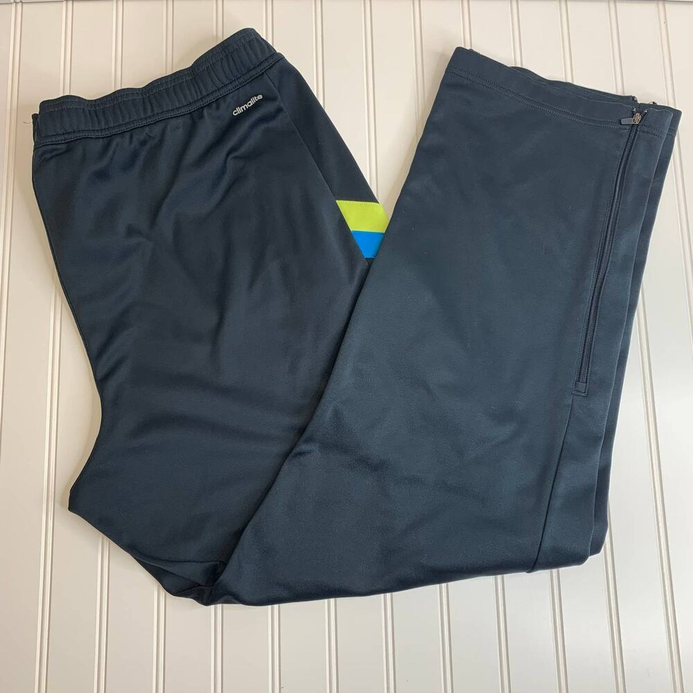 Adidas Gray XL XXL? Sweatpants Yellow Blue Stripes
